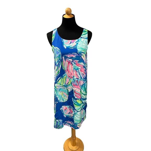 Lilly Pulitzer JACKIE 100% Silk Shift Dress CASA DEL SOL Small Rare - Picture 2 of 7